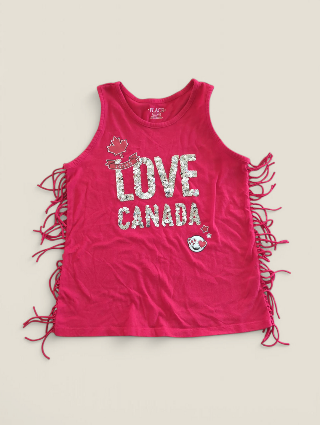 CHILDRENS PLACE CANADA TANK 10/12Y PRE-LOVED