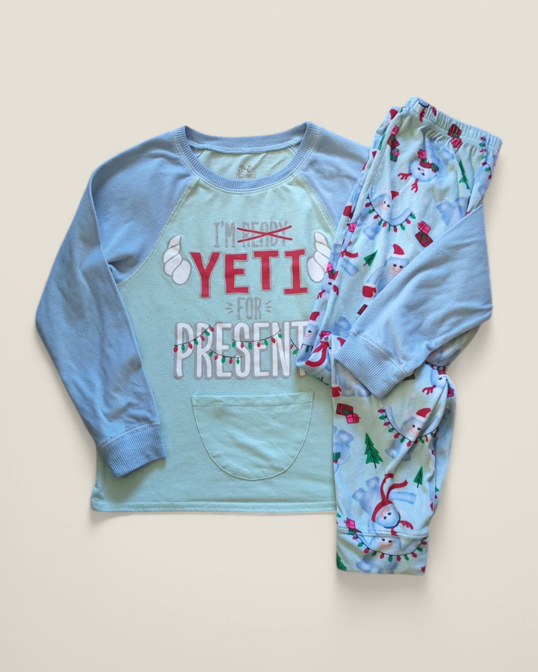 JUSTICE YETI PYJAMAS 12Y PRE-LOVED