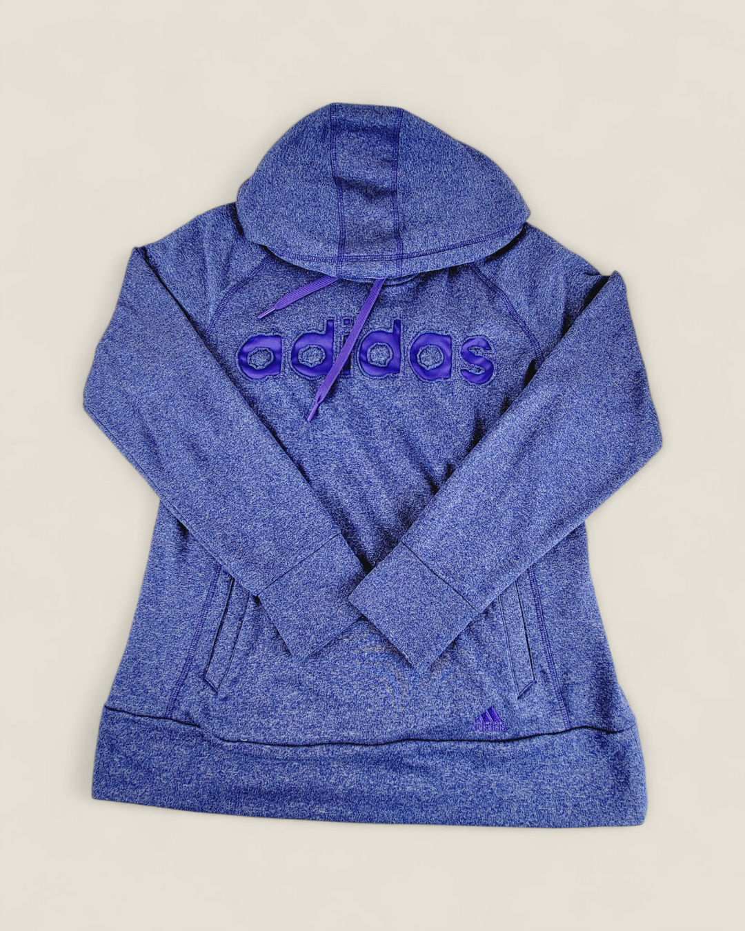 ADIDAS PURPLE HOODIE LADIES MEDIUM PRE-LOVED