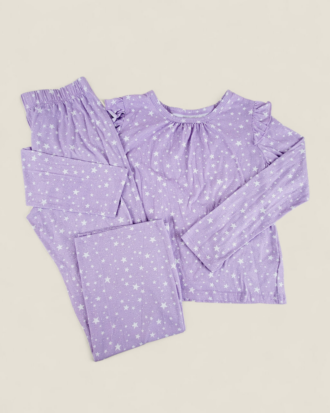 JOE FRESH PURPLE STARS PYJAMAS 7-8Y PRE-LOVED