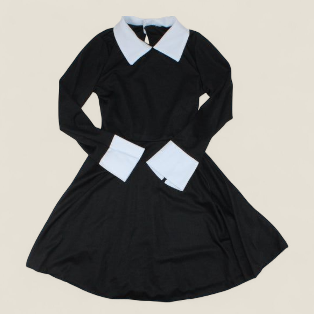 WEDNESDAY ADDAMS DRESS COSTUME KIDS SMALL PRE-LOVED
