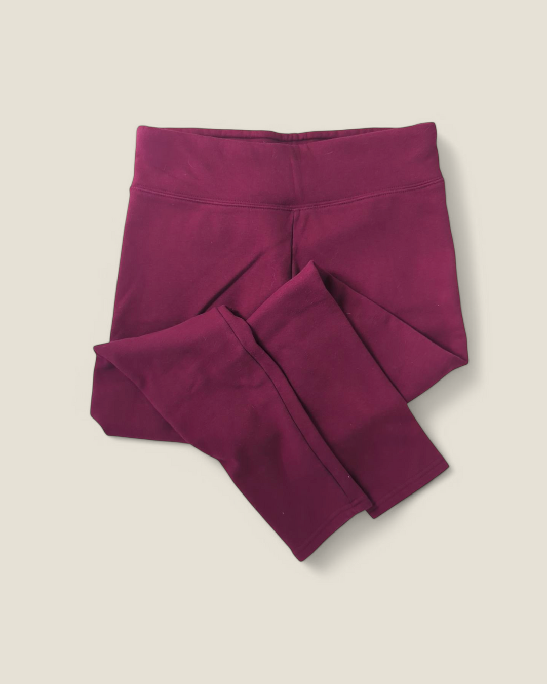 JUSTICE MAROON THICK LINED TRACKPANTS SIZE 18/20 PRE-LOVED
