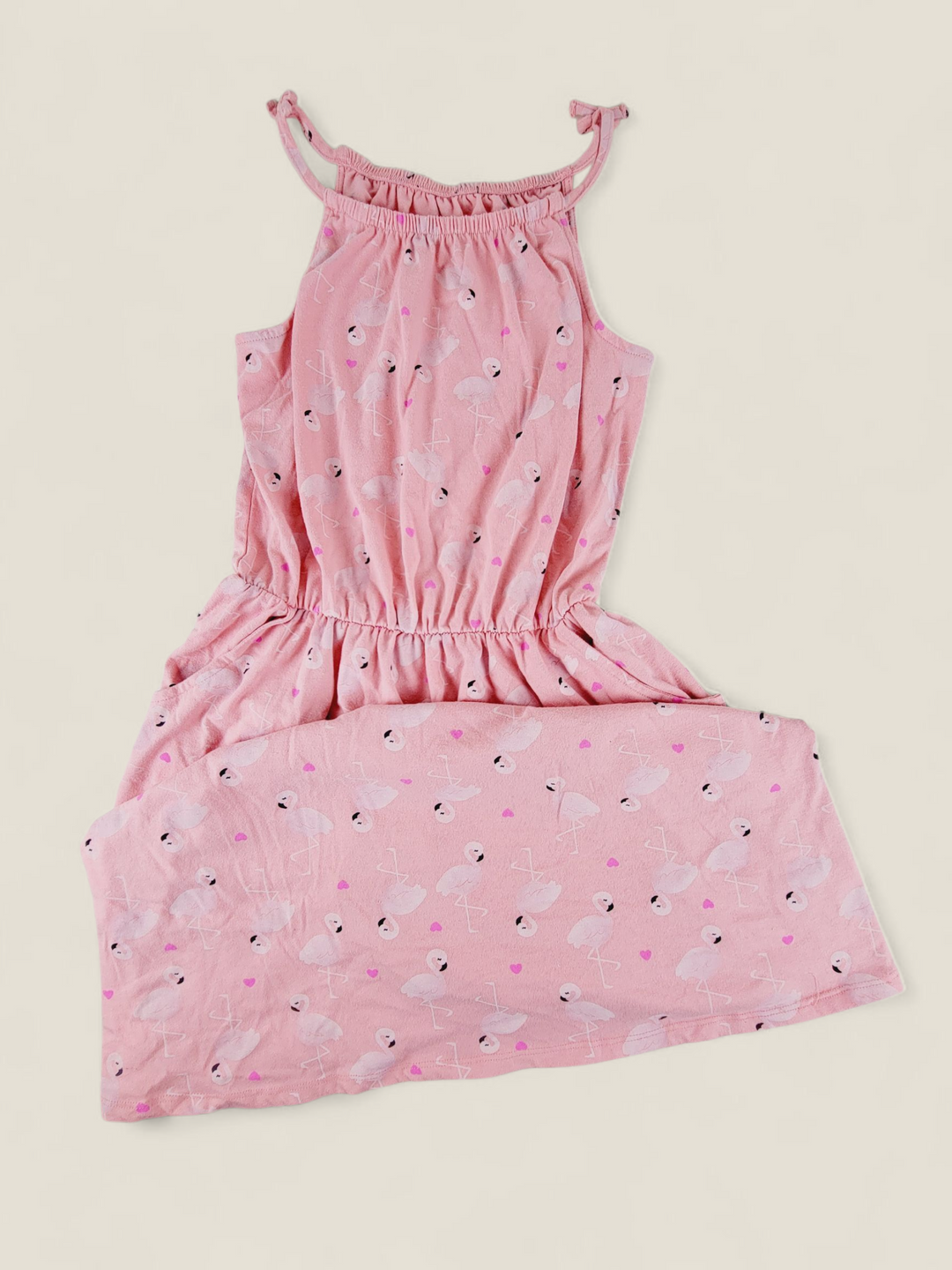 GEORGE PINK FLAMINGO DRESS 14-16Y PRE-LOVED