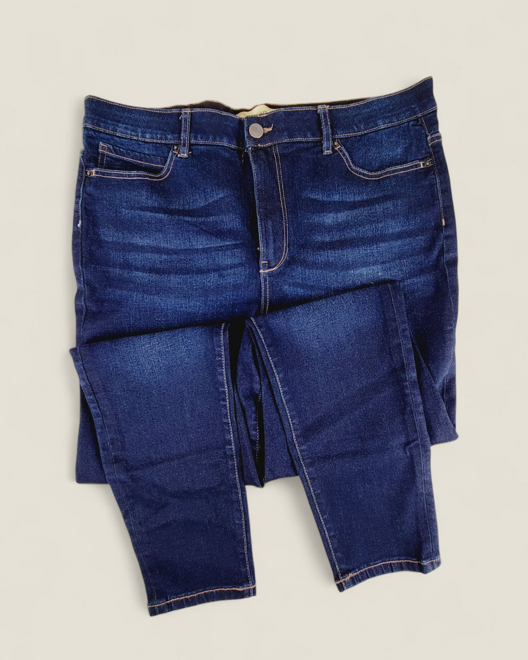 RICKIS ELASTIC WAIST JEANS LADIES SIZE 14 PRE-LOVED