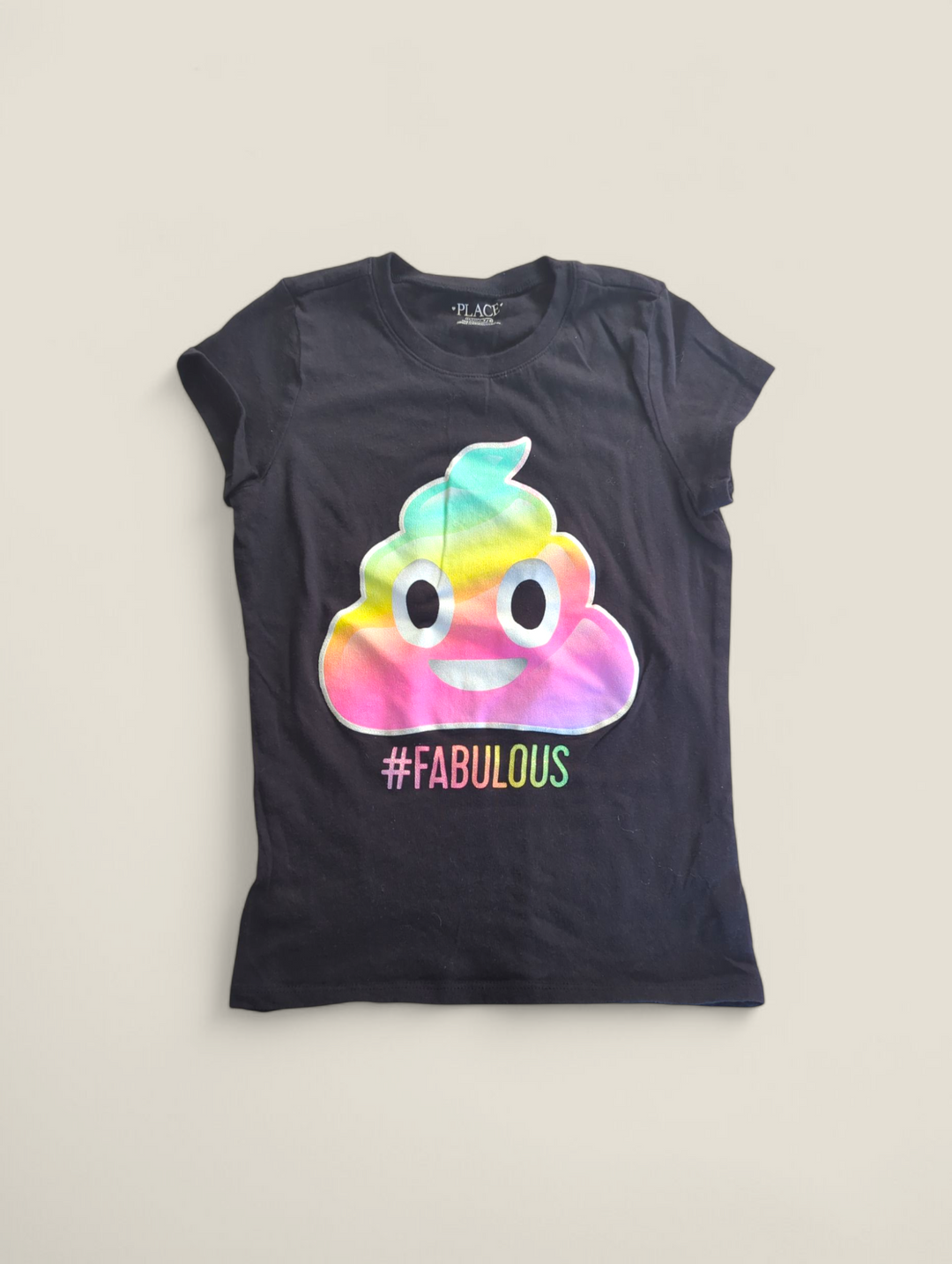 CHILDRENS PLACE RAINBOW POOP 7/8Y PRE-LOVED