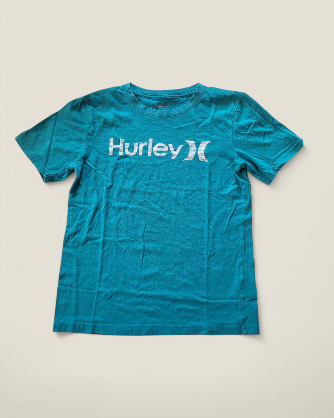 HURLEY BLUE TSHIRT 14/16Y PRE-LOVED (PILING)