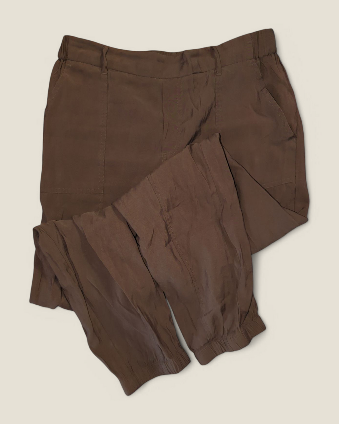JOE FRESH LIGHT WEIGHT BROWN PANT LADIES MEDIUM PRE-LOVED