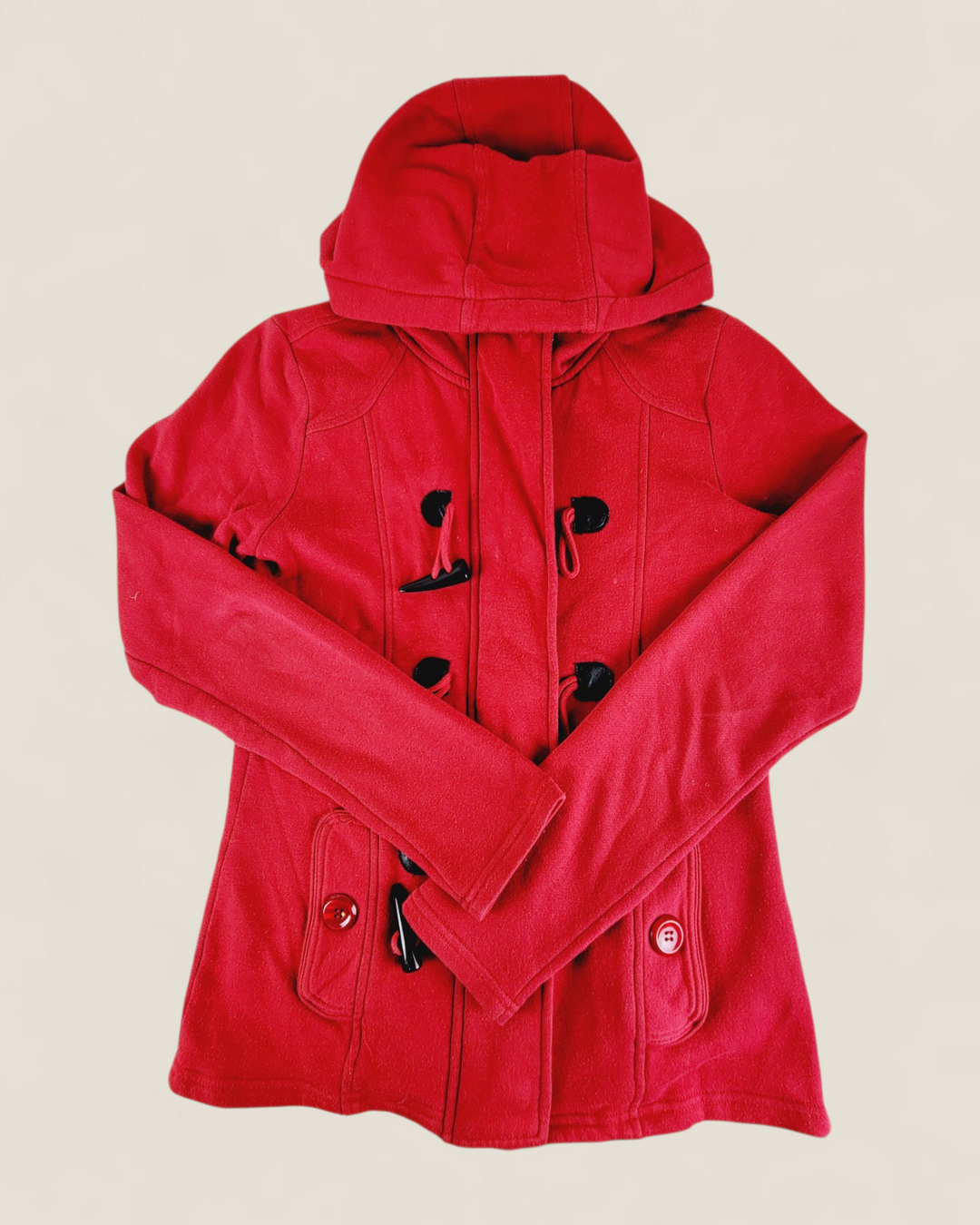 GUESS RED ZIPPERED JACKET LADIES SMALL PRE-LOVED