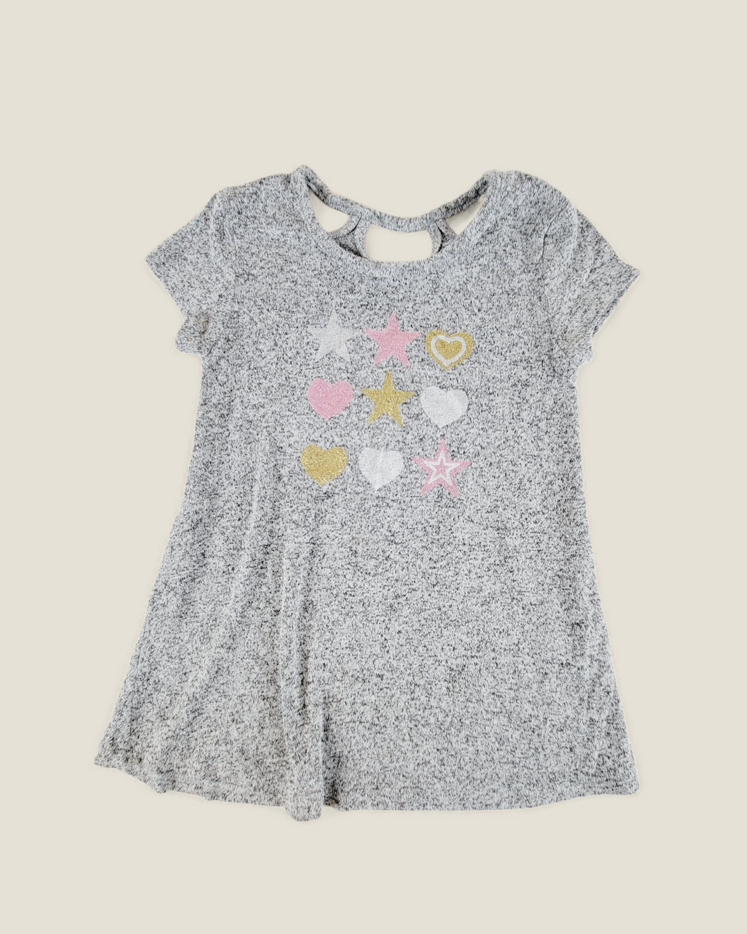 GREY JERSEY TOP 8-10Y PRE-LOVED
