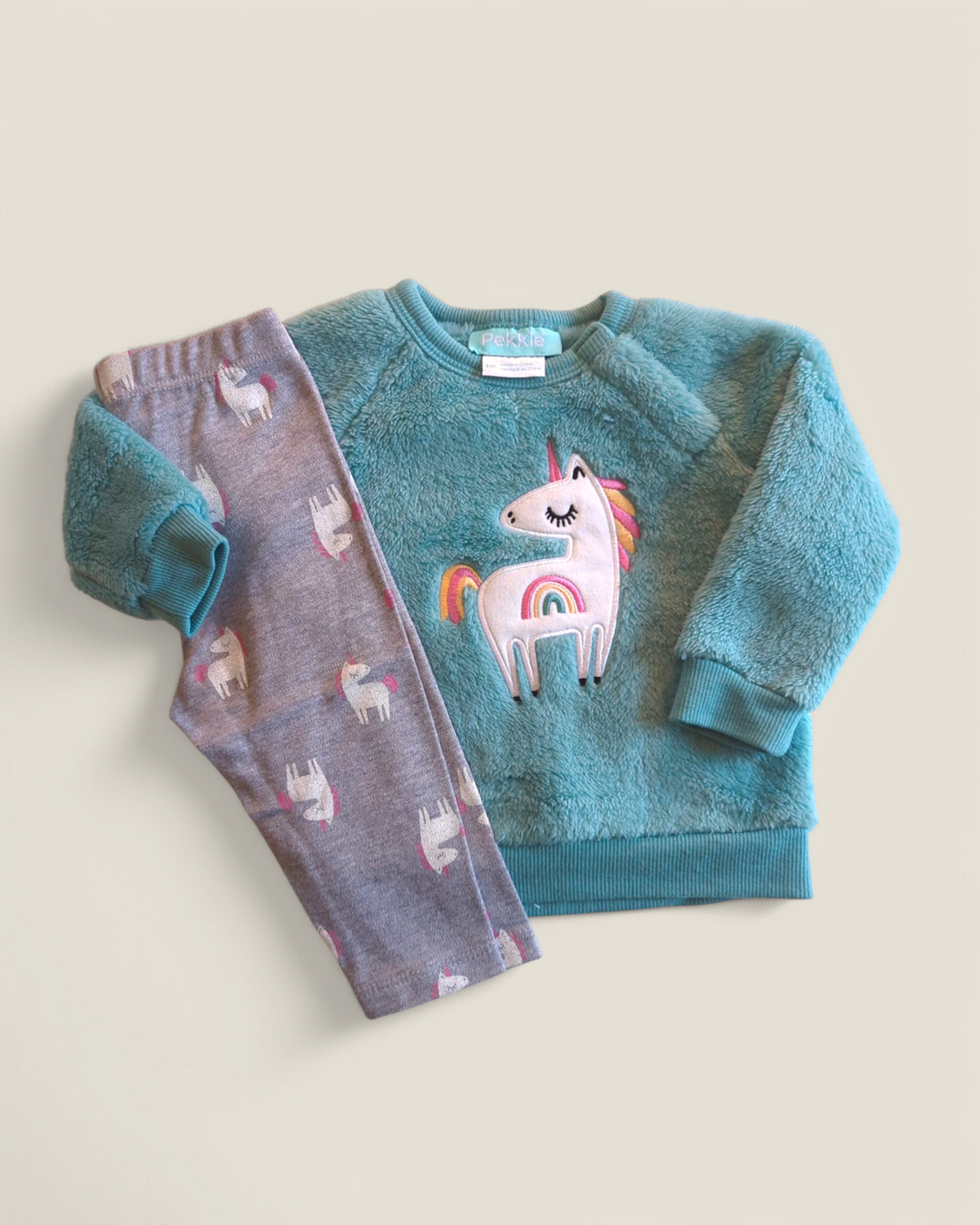 PEKKLE UNICORN OUTFIT 6M PRE-LOVED