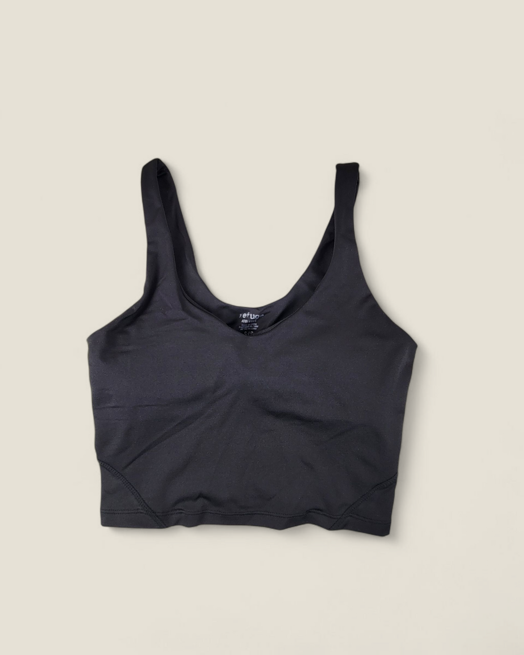 REFUGE ATHLETICS BLACK SPORTS BRA TOP LADIES SMALL PRE-LOVED