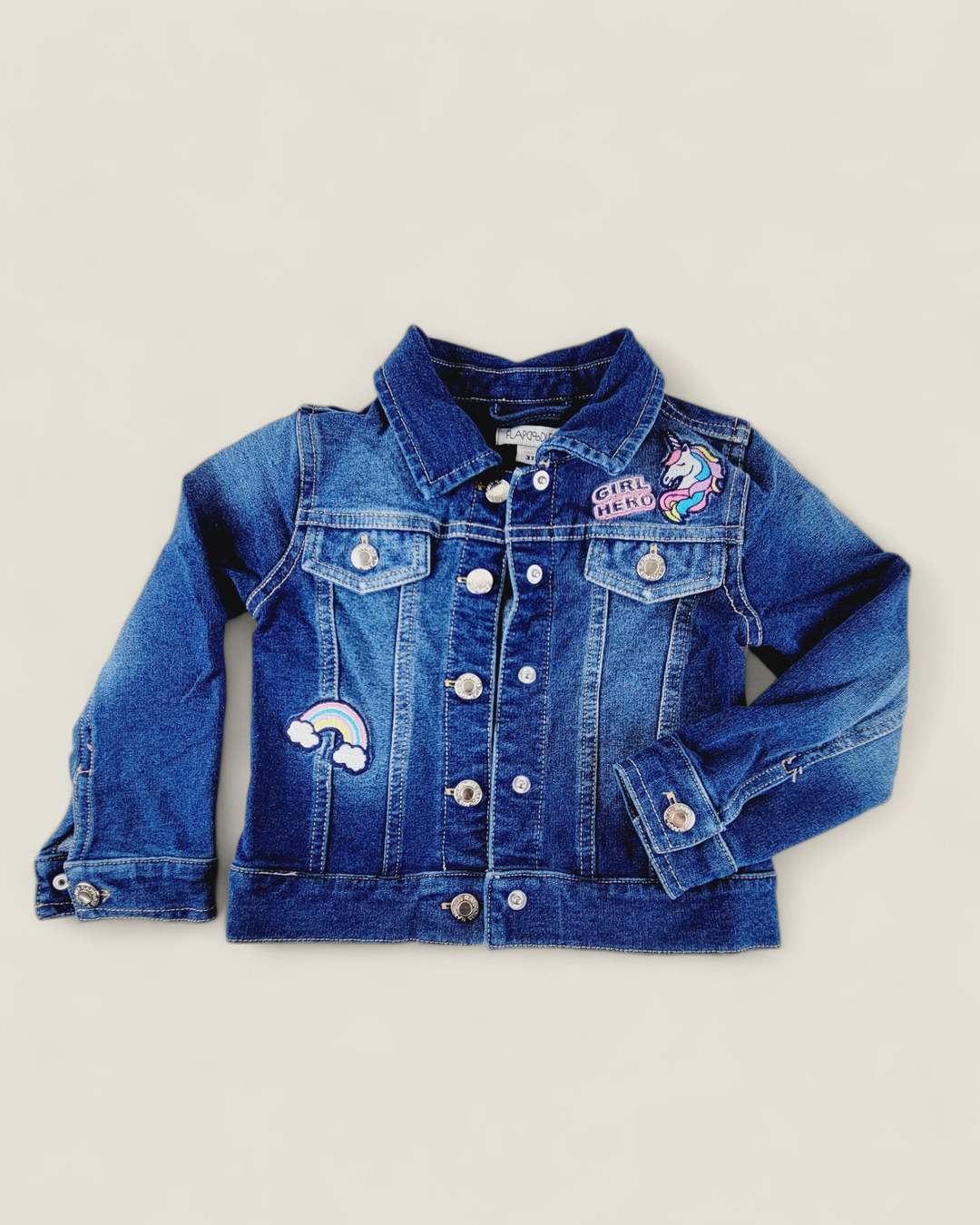 FLAPDOODLES DENIM JACKET 3T PRE-LOVED