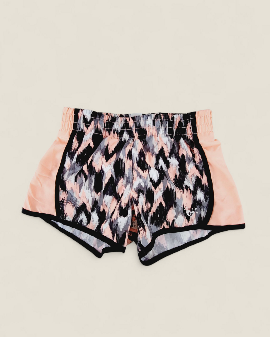 JUSTICE CORAL PATTERNED SHORTS GIRLS 6Y PRE-LOVED