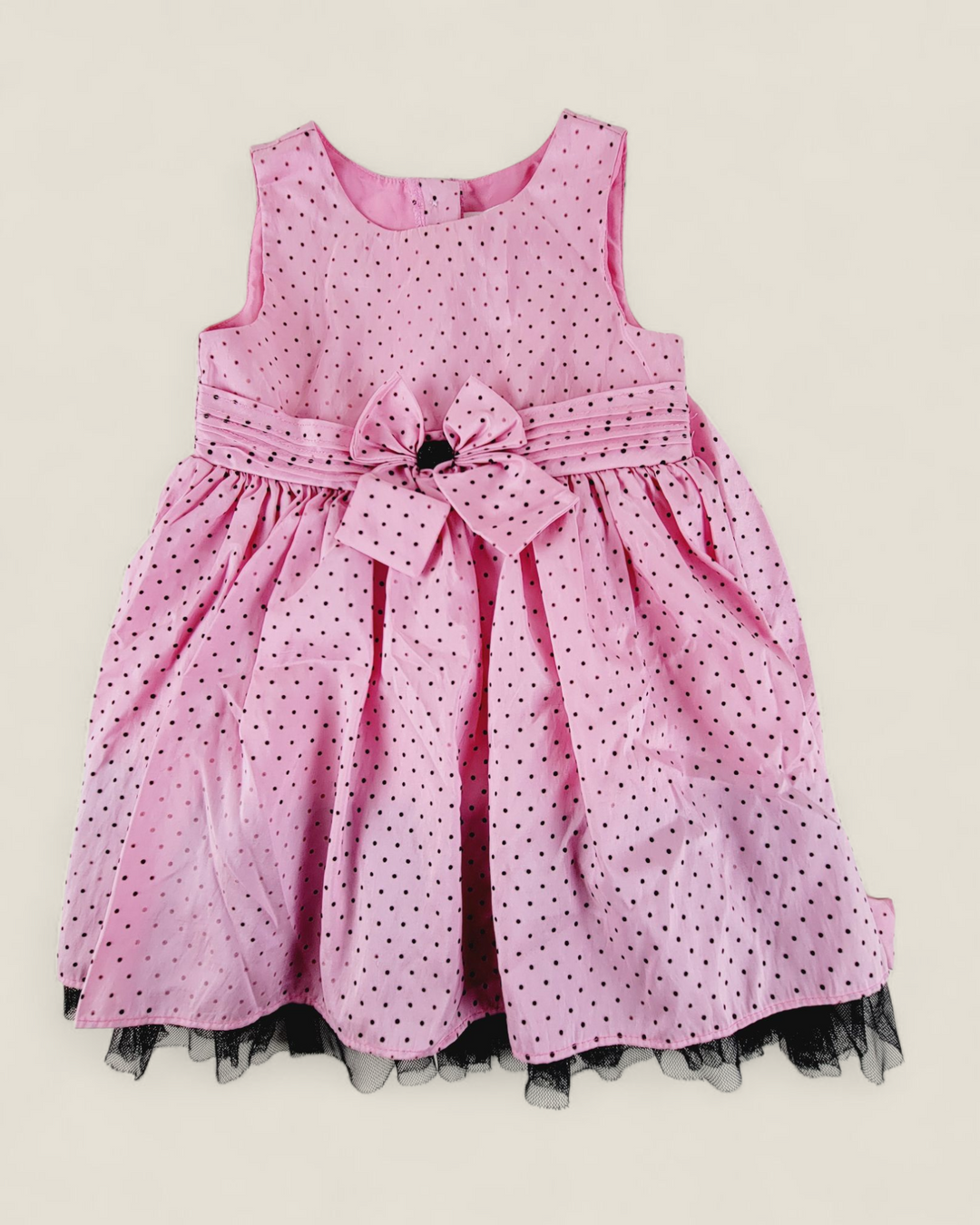 GEORGE PINK POLKADOT DRESS 3T PRE-LOVED