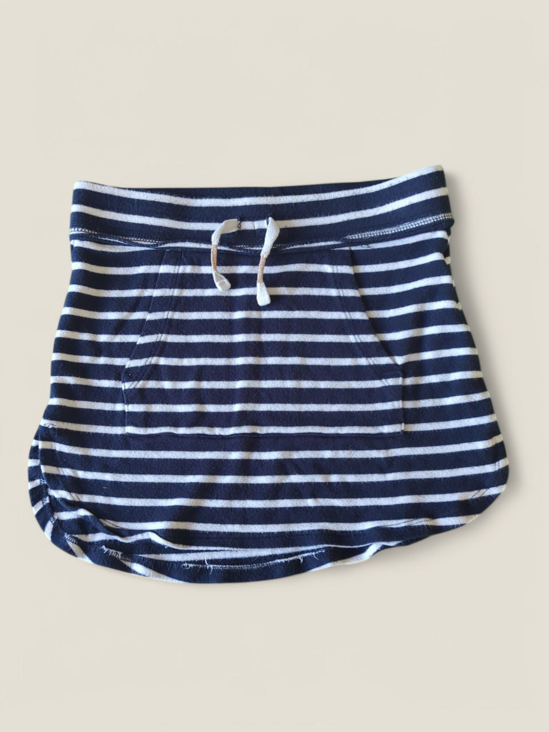 JOE FRESH NAVY STRIPED COTTON SKIRT 7-8Y PRE-LOVED