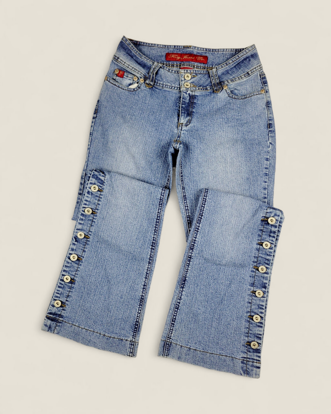 FOXY JEANS CO FLARE LEG JEANS LADIES SIZE 9 PRE-LOVED