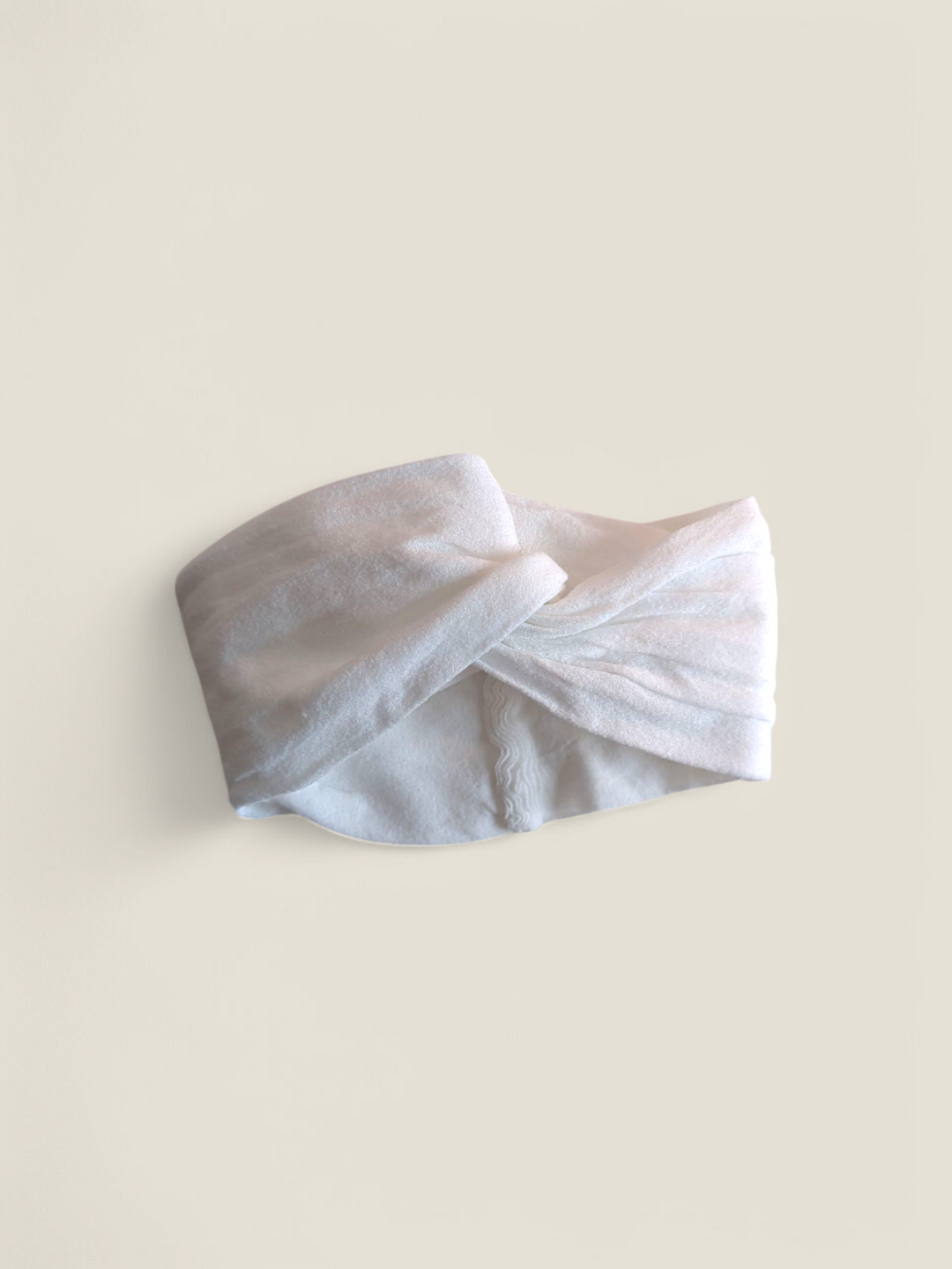 WHITE NOTTED STRETCH HEADBANK PRE-LOVED