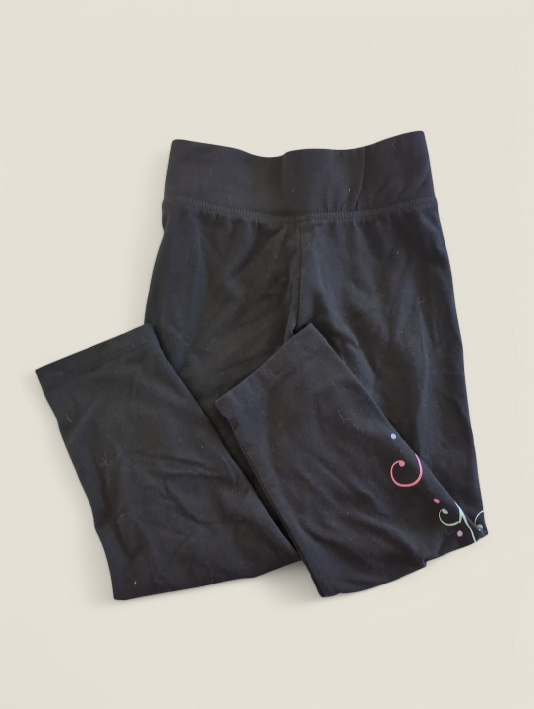 BELLA & BIRDIE BLACK CAPRI LEGGINGS 7/8Y PRE-LOVED
