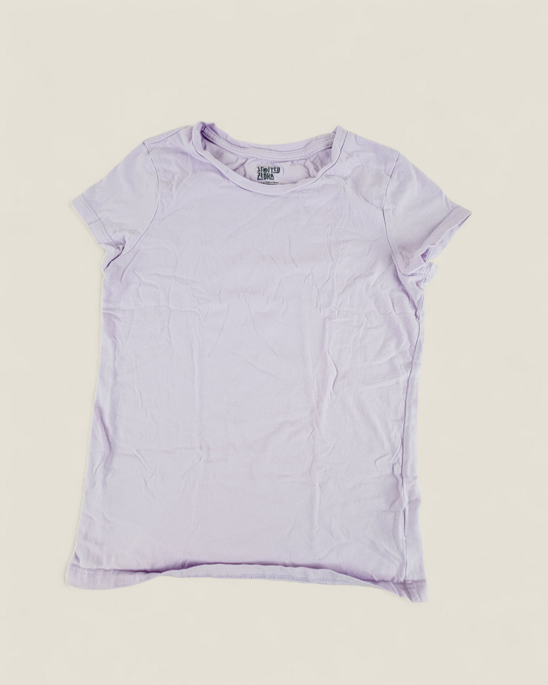 SPOTTED ZEBRA PURPLE TEE 10Y PRE-LOVED