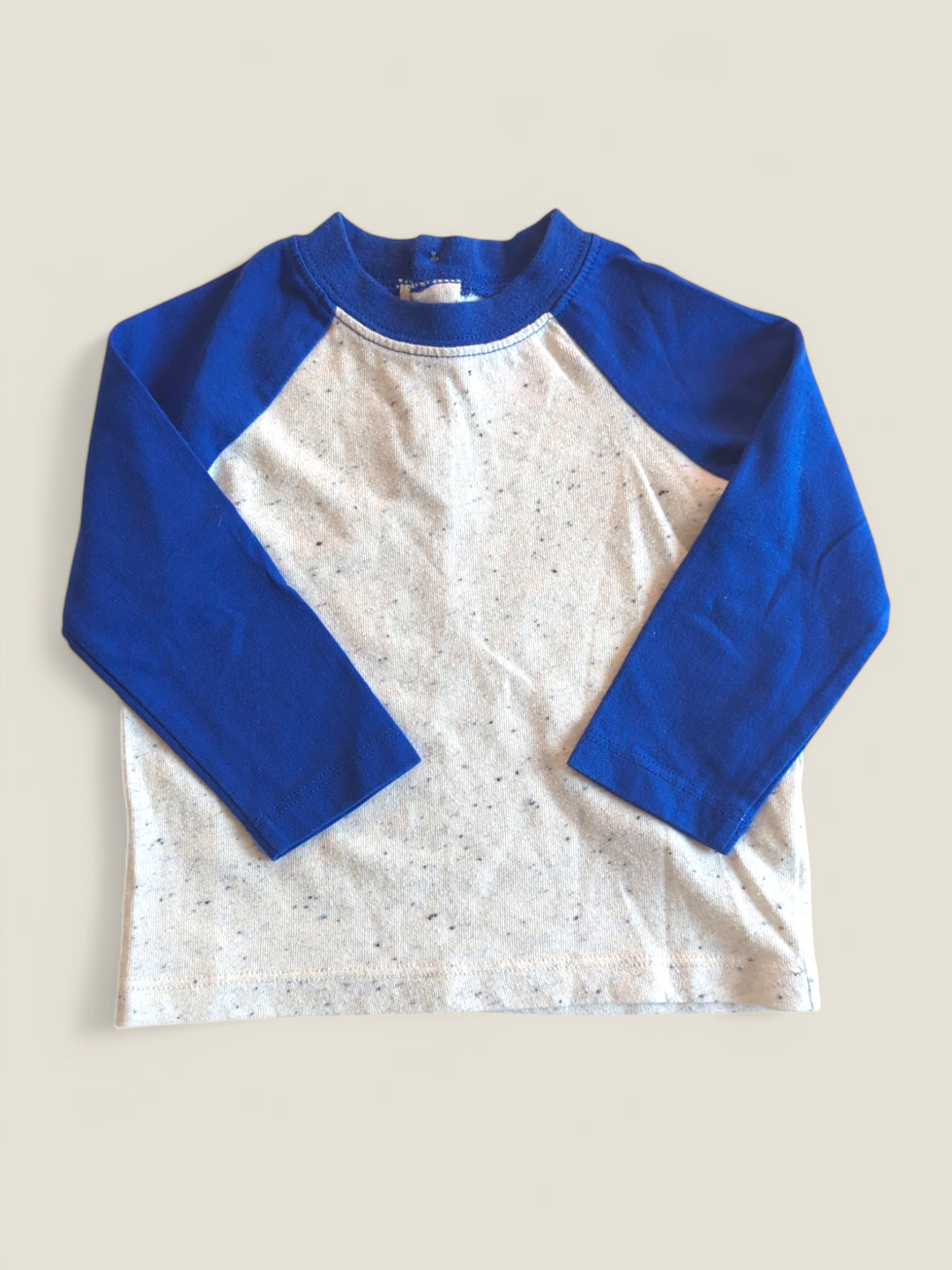 JOE FRESH BLUE SPECK TOP 6-12M PRE-LOVED