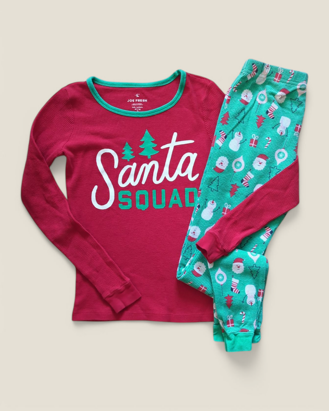 JOE FRESH SANTA SQUAD PJS 14Y PRE-LOVED