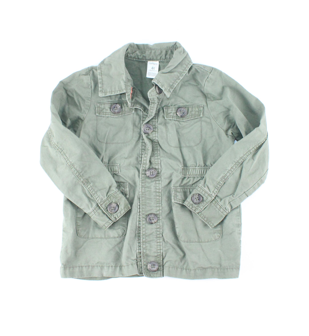 CARTERS GREEN JACKET 4Y PRE-LOVED
