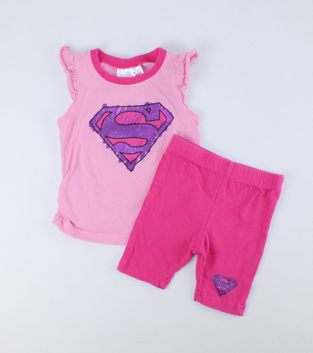 SUPERGIRL PJS 6-12M PRE-LOVED