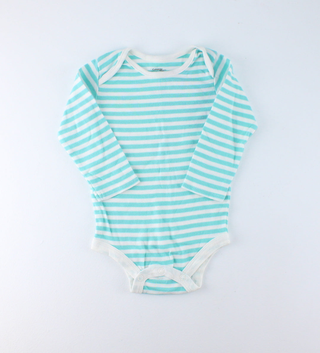 GEORGE STRIPED ONESIE 6-12M PRE-LOVED