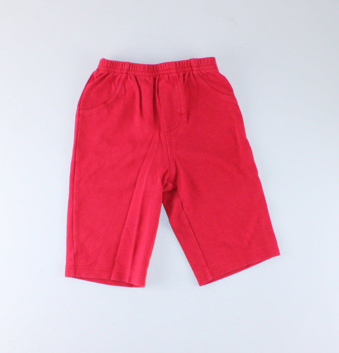 CARTERS RED COTTON BOTTOMS 9M EUC