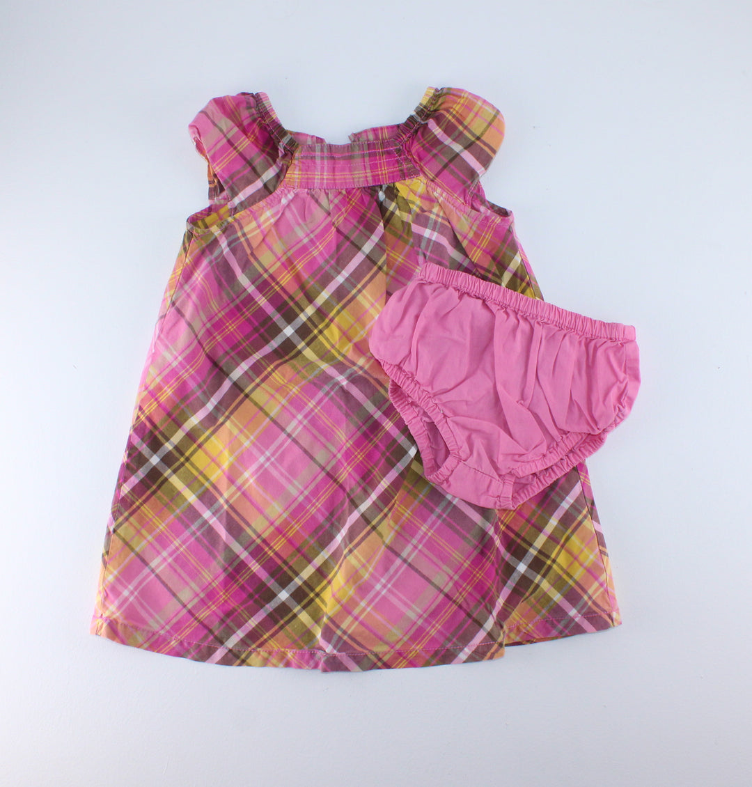 CHEROKEE PLAID OUTFIT 24M PRE-LOVED