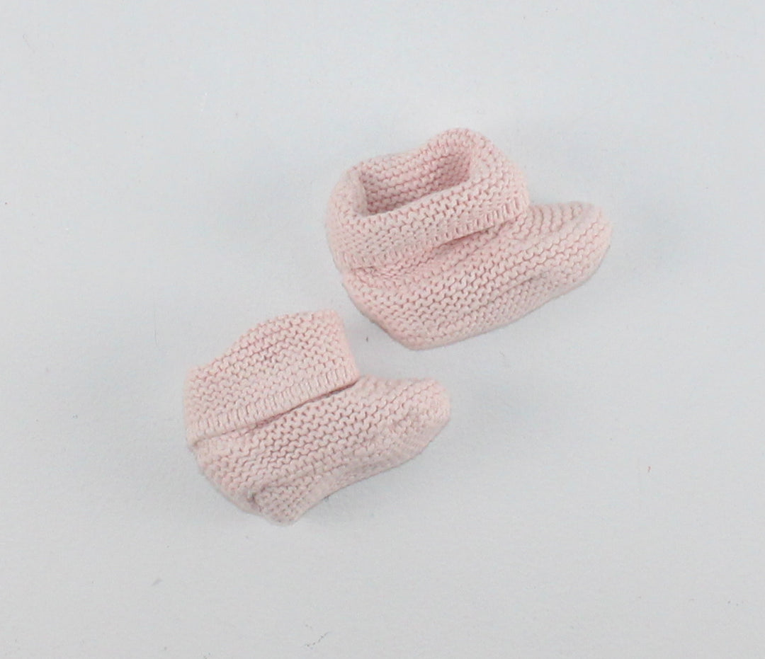 GAP PINK KNIT BOOTIES 0-3M PRE-LOVED