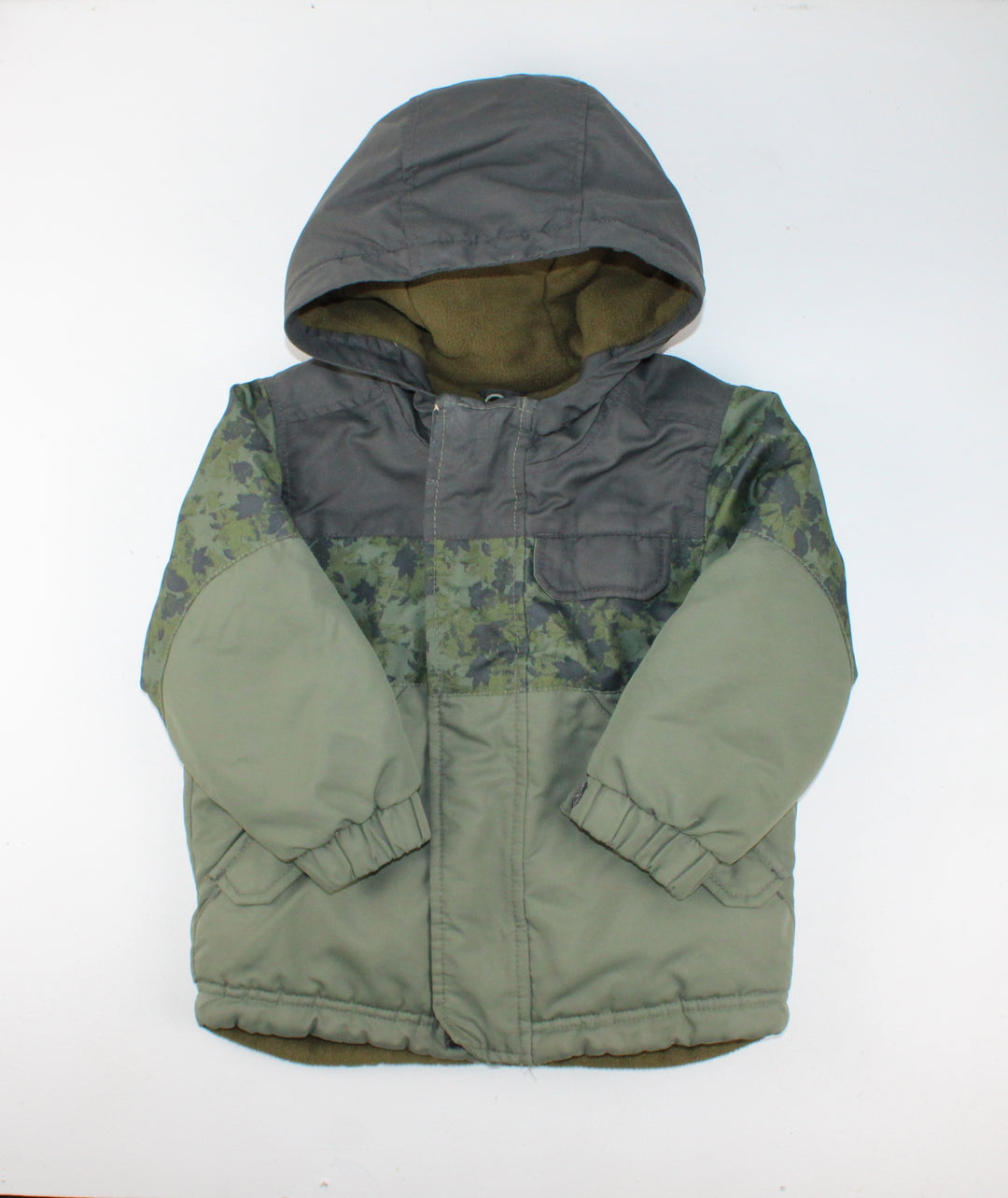 OLD NAVY GREEN WINTER COAT 3T EUC