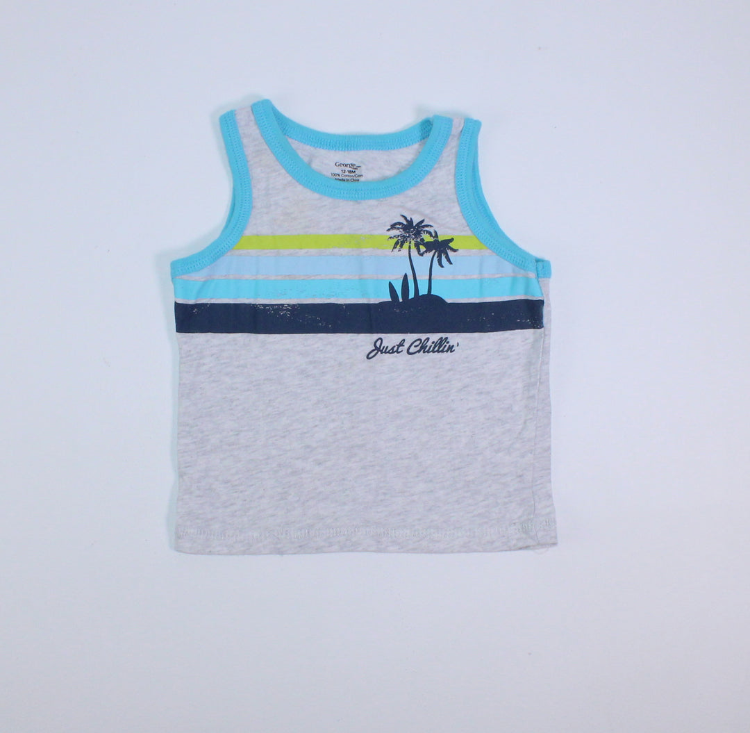 GEORGE JUST CHILLIN TANK TOP 12-18M EUC