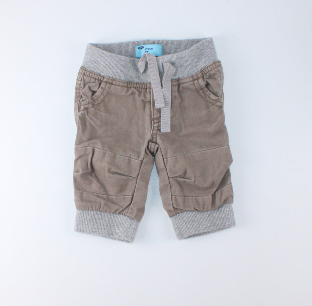 OLD NAVY KHAKI PANTS 0-3M EUC