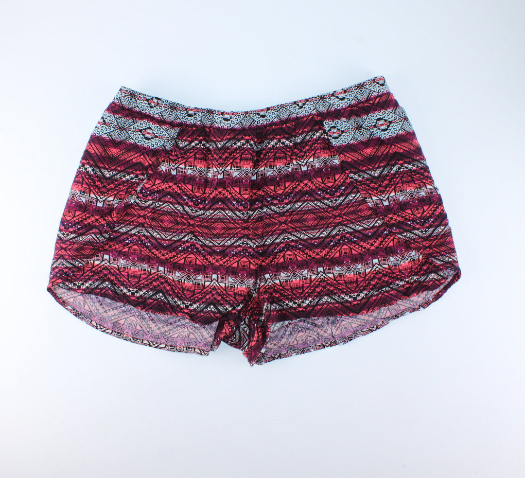 G21 SHORTS PINK PATTERN TEEN XL PRE-LOVED