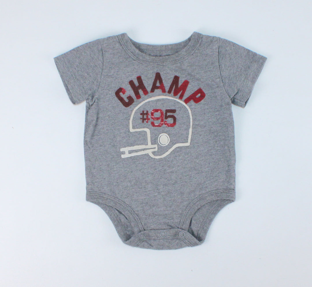 OSH KOSH CHAMP ONESIE 6M EUC