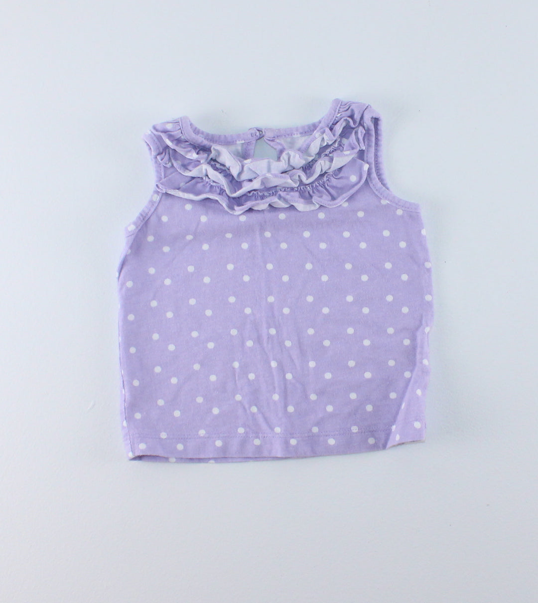 NEVADA PURPLE POLKA DOT TOP 6M PRE-LOVED