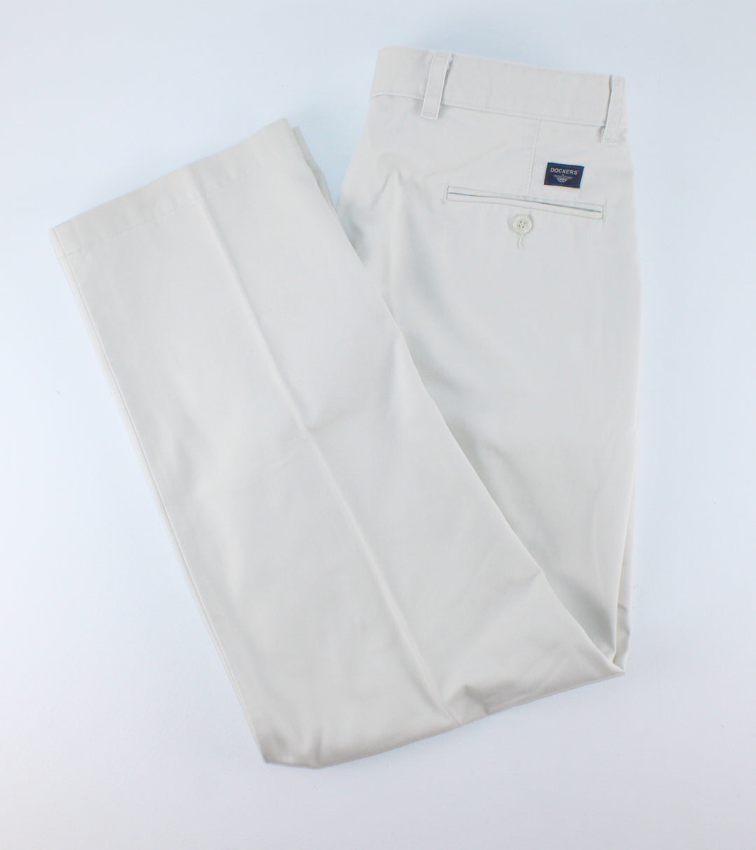 DOCKERS LIGHT TAN/IVORY PANTS MENS 34X30 EUC