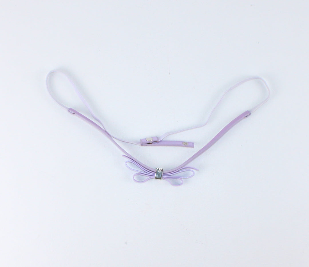 PURPLE BOW BELT ELASTIC KIDS PRE-LOVED