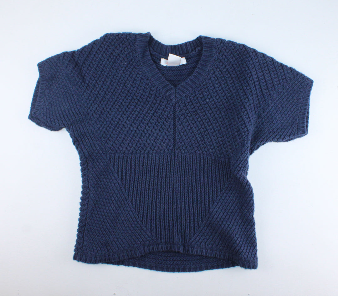 JOE FRESH NAVY SHORT SLEEVE SWEATER 8Y EUC