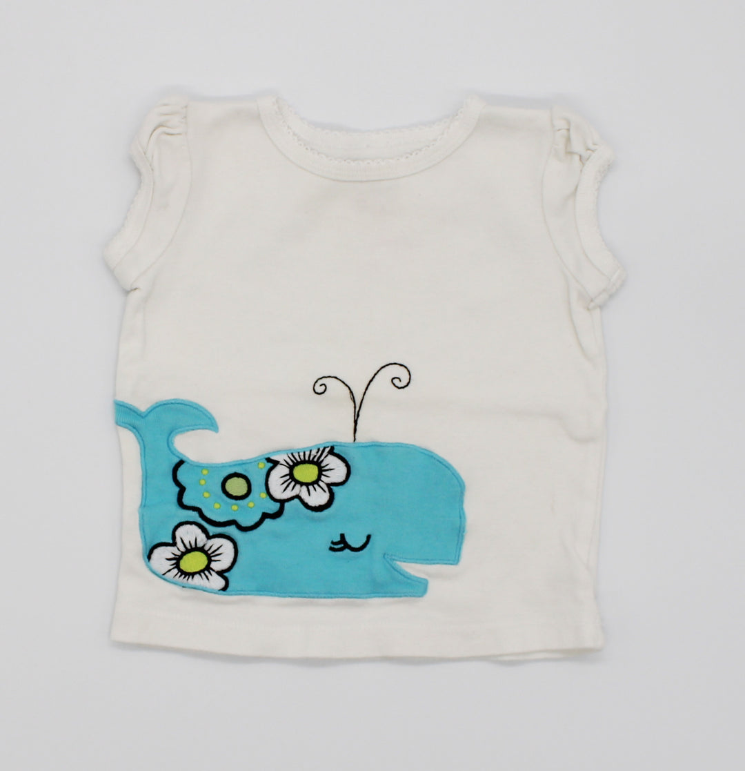 CARTERS WHALE TSHIRT 18M PRE-LOVED