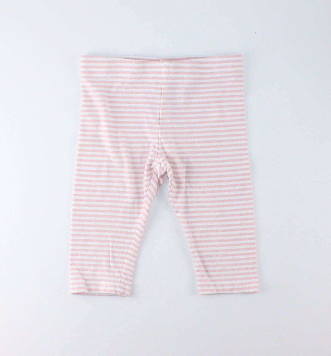 H&M STRIPED CAPRI LEGGINGS 24M EUC