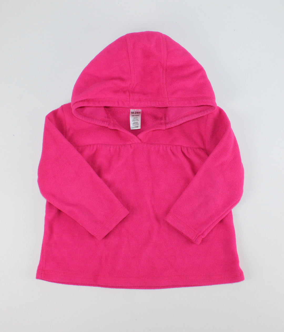 GEORGE FLEECE PINK PULLOVER 18-24M EUC