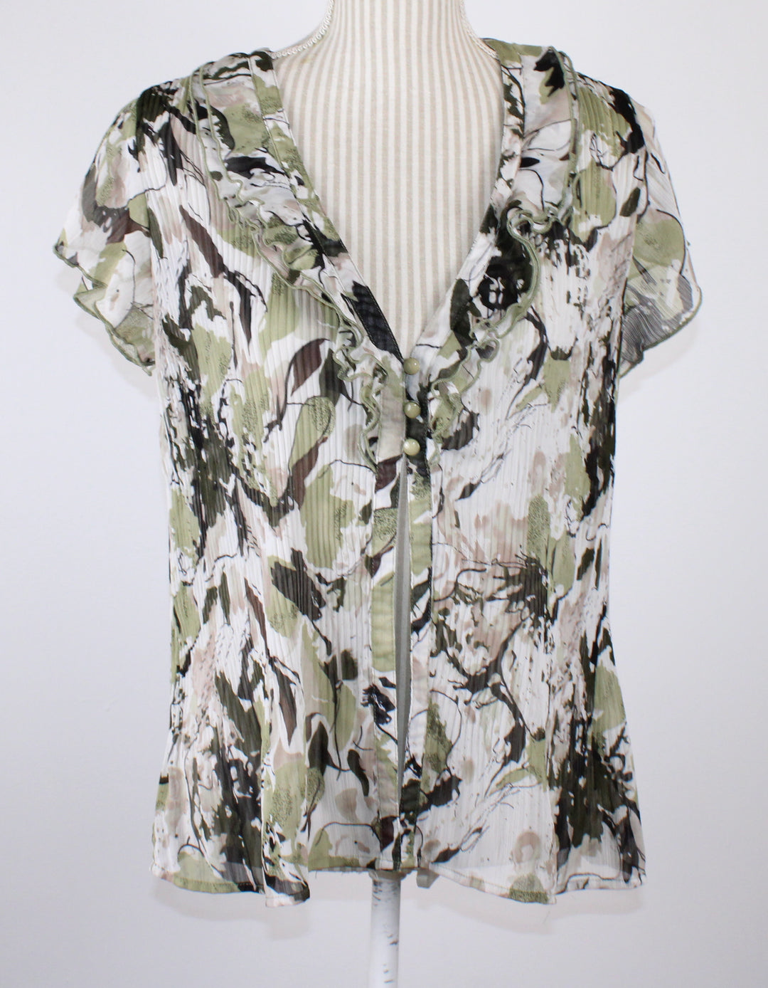 REITMANS GREEN BLOUSE LADIES MEDIUM PRE-LOVED