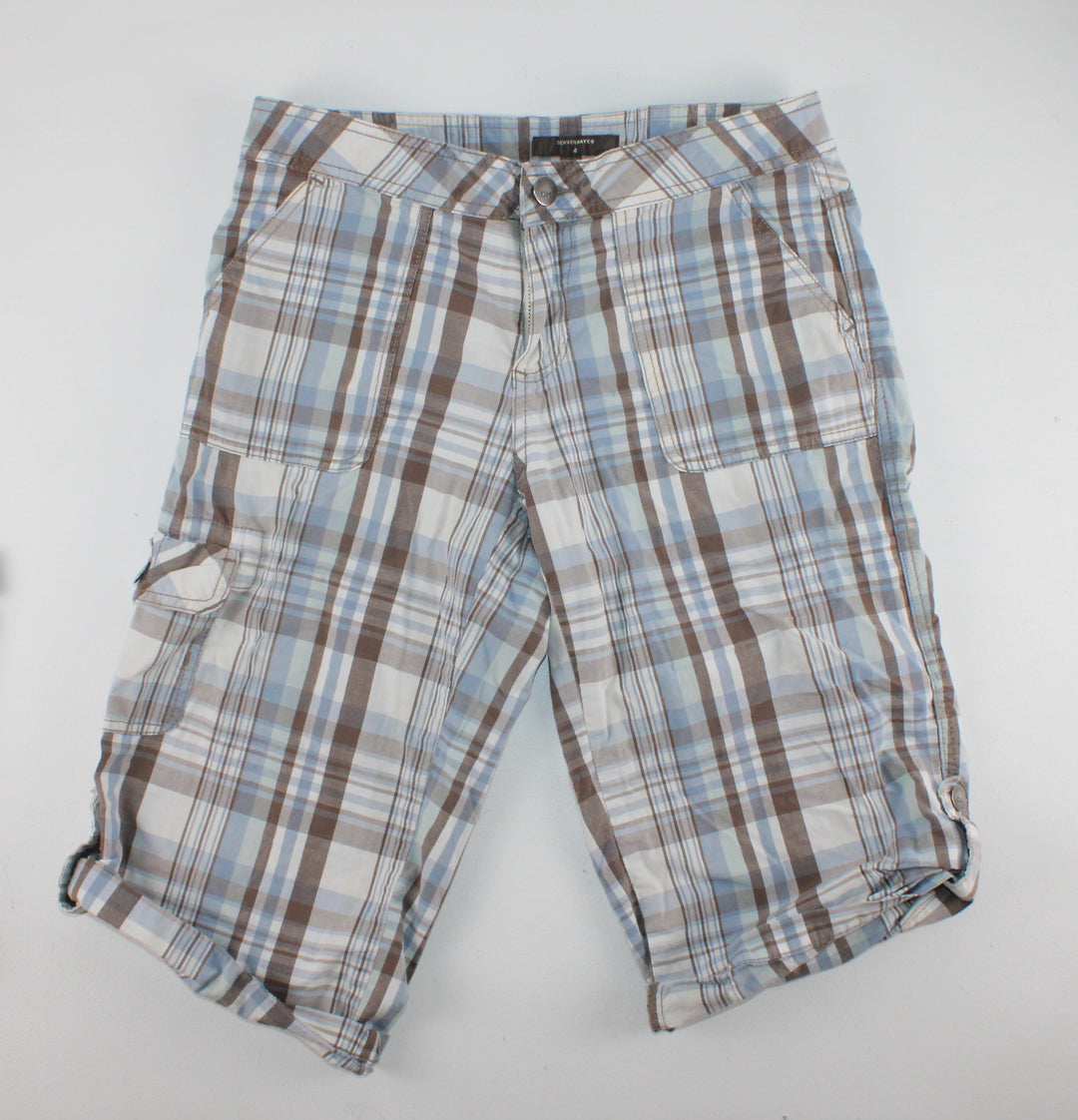 DENVER HAYES PLAID SHORTS LADIES SIZE 4 EUC