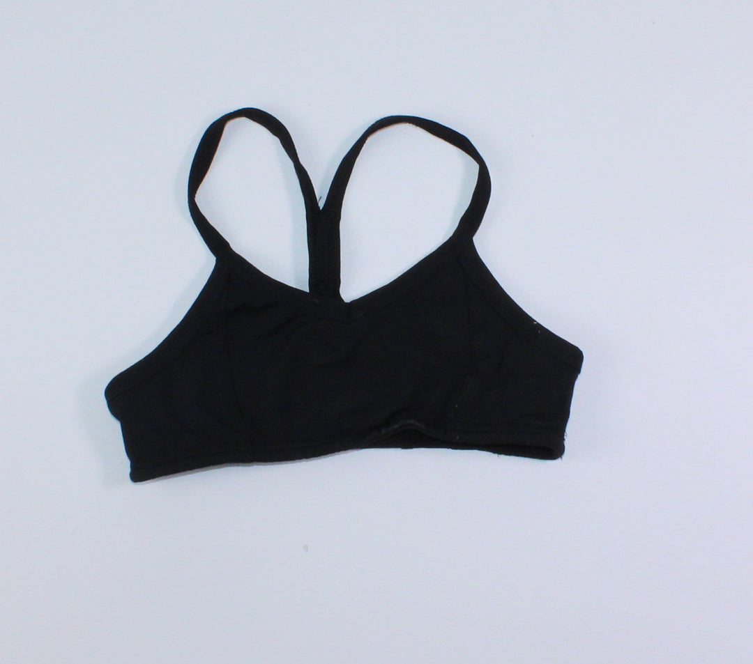 JOE FRESH BLACK BRA 4-5Y EUC