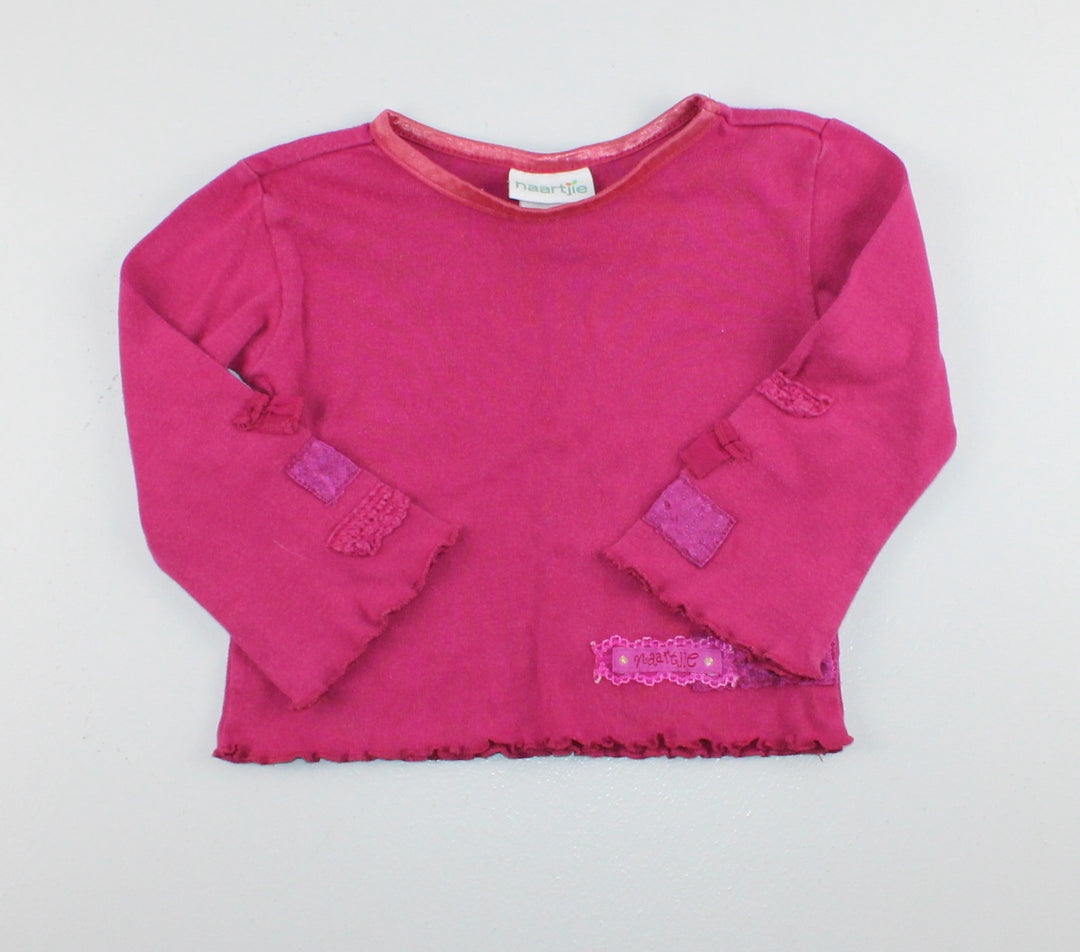 NAARTJIE PINK SHIRT 12-18M PRE-LOVED