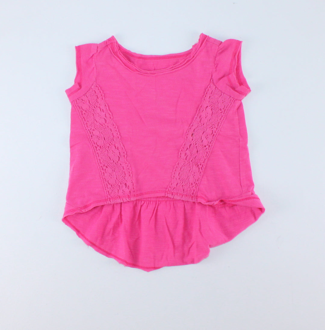 WOOLWORTHS PINK TEE 12-18M VGUC