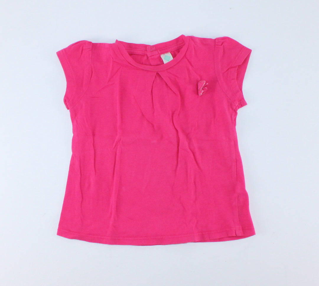 TEX PINK TEE 23M EUC