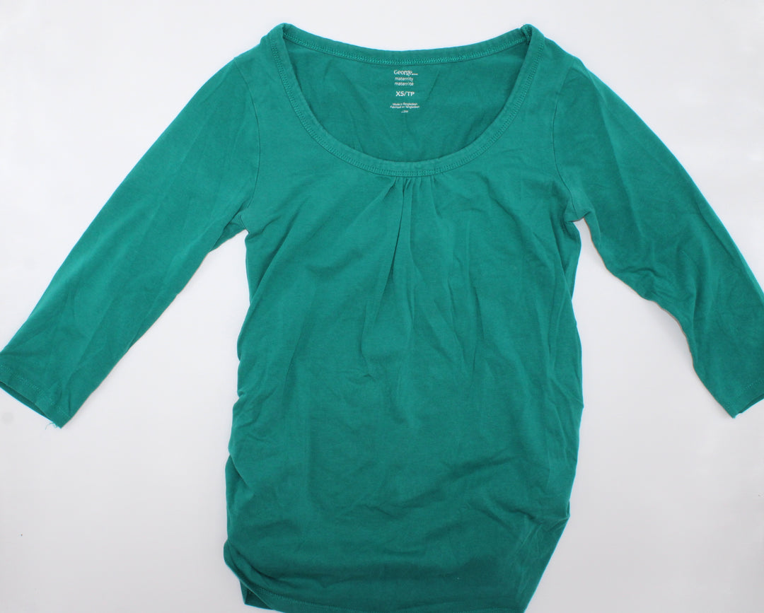 GEORGE GREEN 3/4 MATERNITY TOP XS EUC